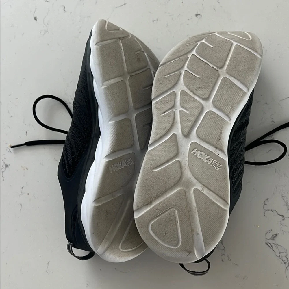 Hoka Black and White Athletic Shoes - Picture 6 of 6